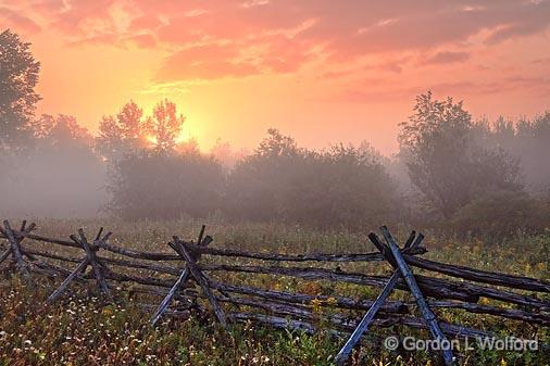 Foggy Sunrise Landscape_21200-1.jpg - Photographed near Smiths Falls, Ontario, Canada.
